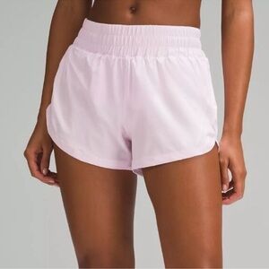 NWT Lululemon 4 Meadowsweet Pink Track That High-Rise Lined Short 3"
